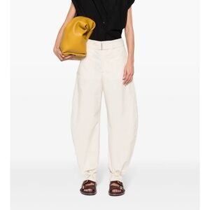 LEMAIRE belted tapered-leg trousers